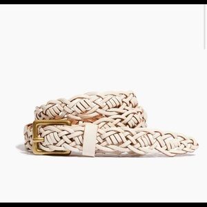 Madewell Skinny Woven Leather Belt M/L